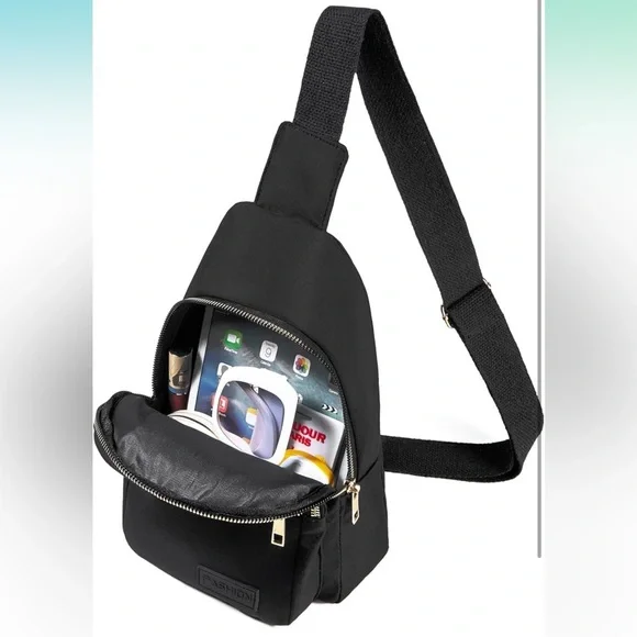 Crossbody black sling bag - Picture 7 of 8